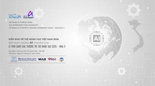 Diễn đàn Trí tuệ Nhân tạo Việt Nam 2026 – Lễ Vinh Danh Giải Thưởng AI 2025